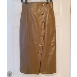 Button front skirt